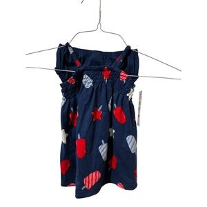 Child of Mine Carter's Baby Girls 2 Piece Outfit Popsicle Navy Red White 3-6M
